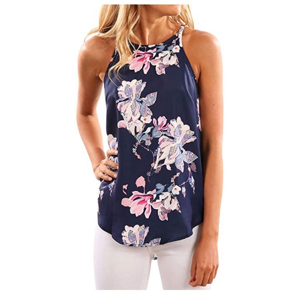 Sleeveless floral top